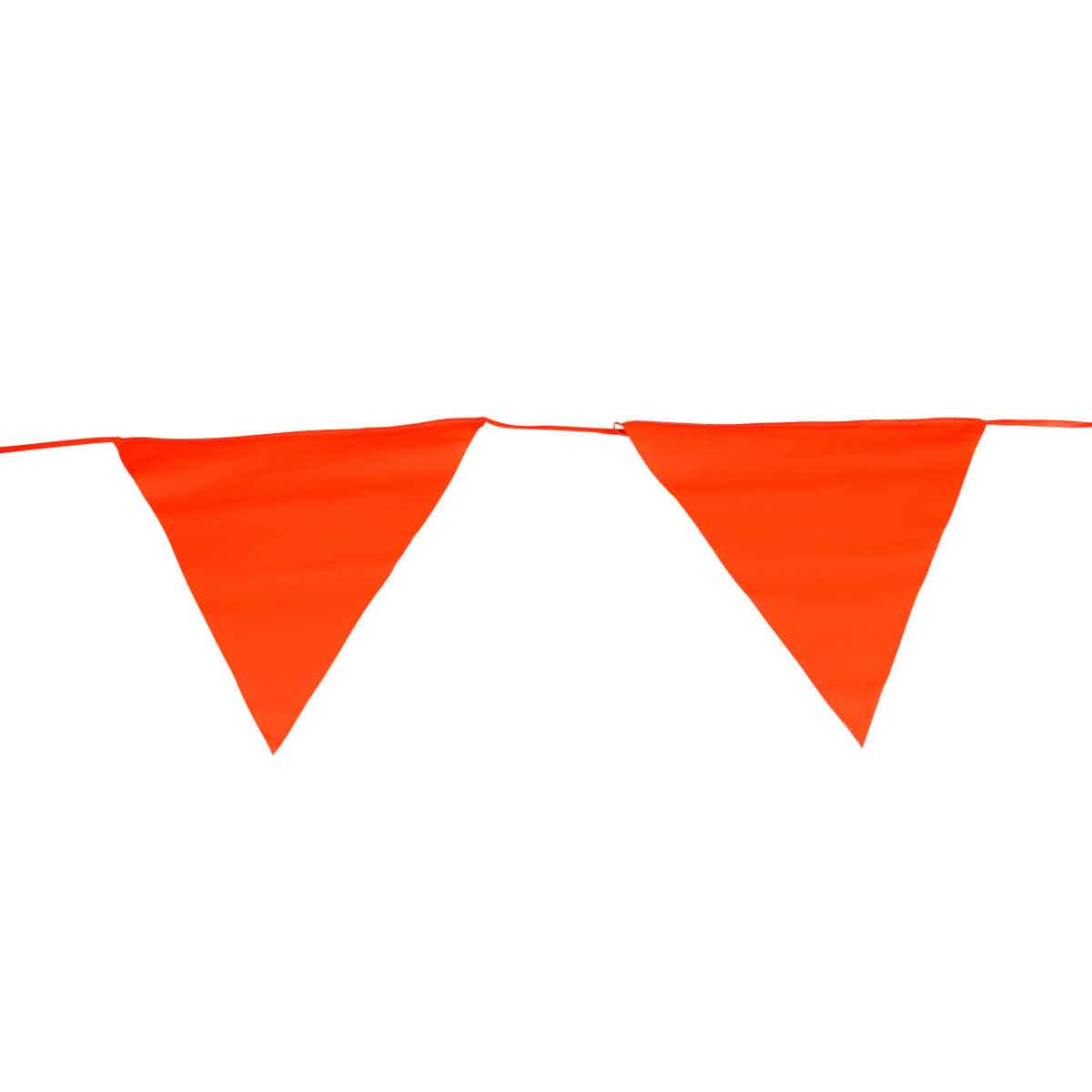 58388 ROLL OF 15 PENNANTS FLOUR. ORANGE
