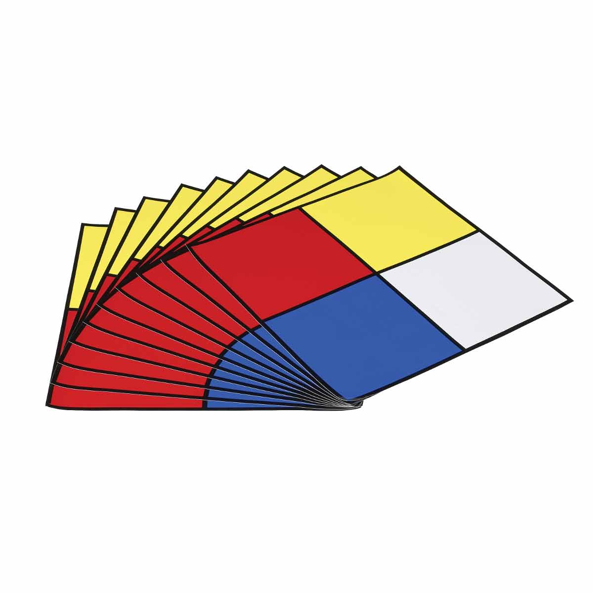 58504 B946 15X15 BL/RD/YL/BK/WHT BCKPNL 10-PK
