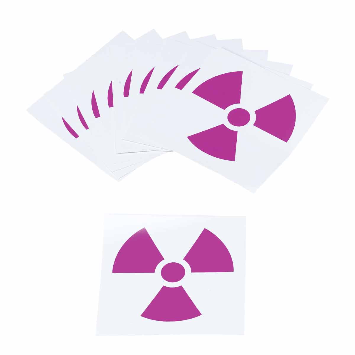 58604 B946 4.75X4.75,MAGENTA/WHT, 10/PKG