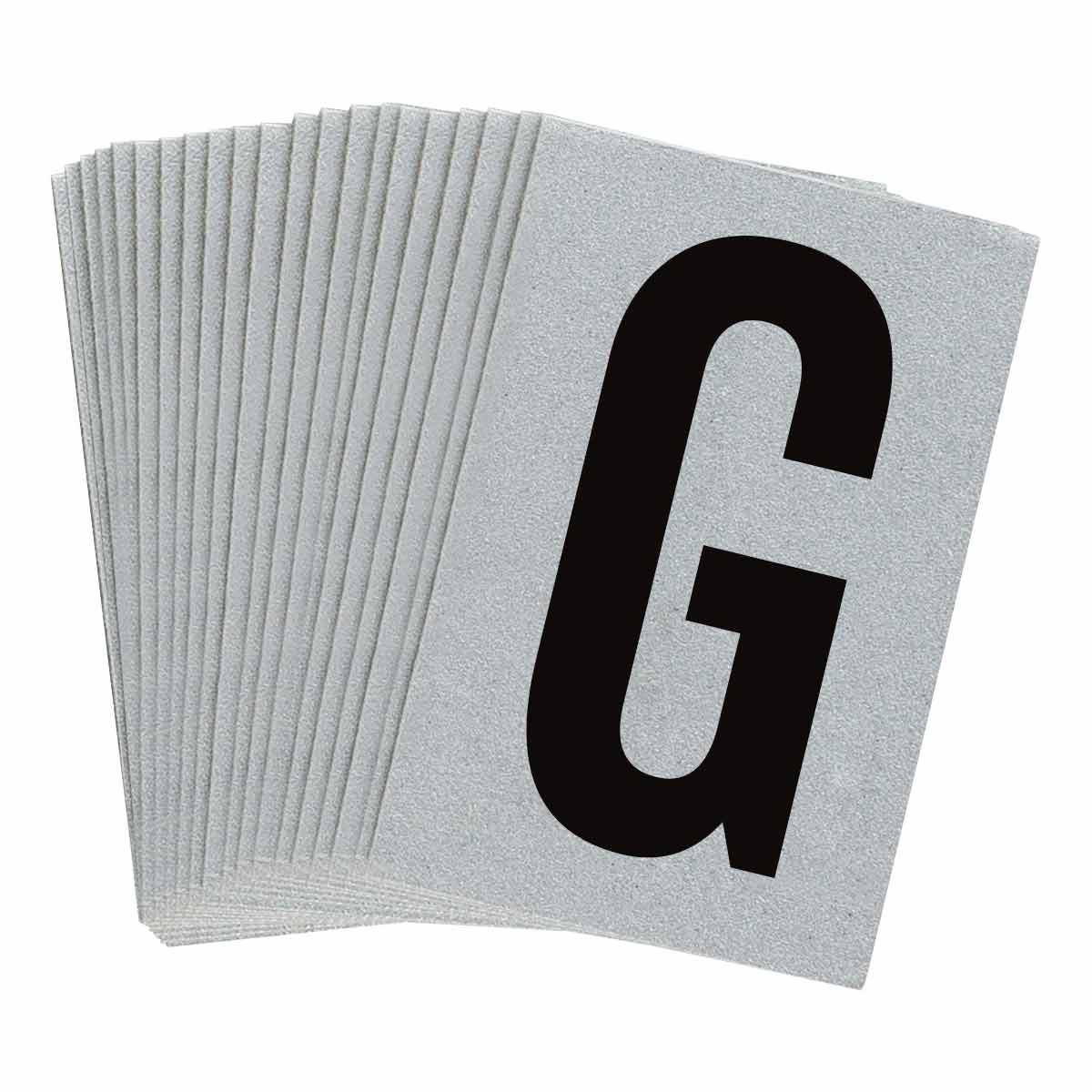5900-G 1 in Plastic N&L Black on Silver G 25/PK