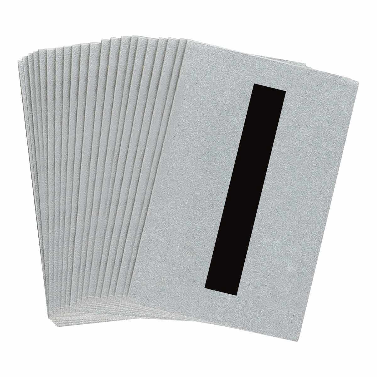 5900-I 1 in Plastic N&L Black on Silver I 25/PK
