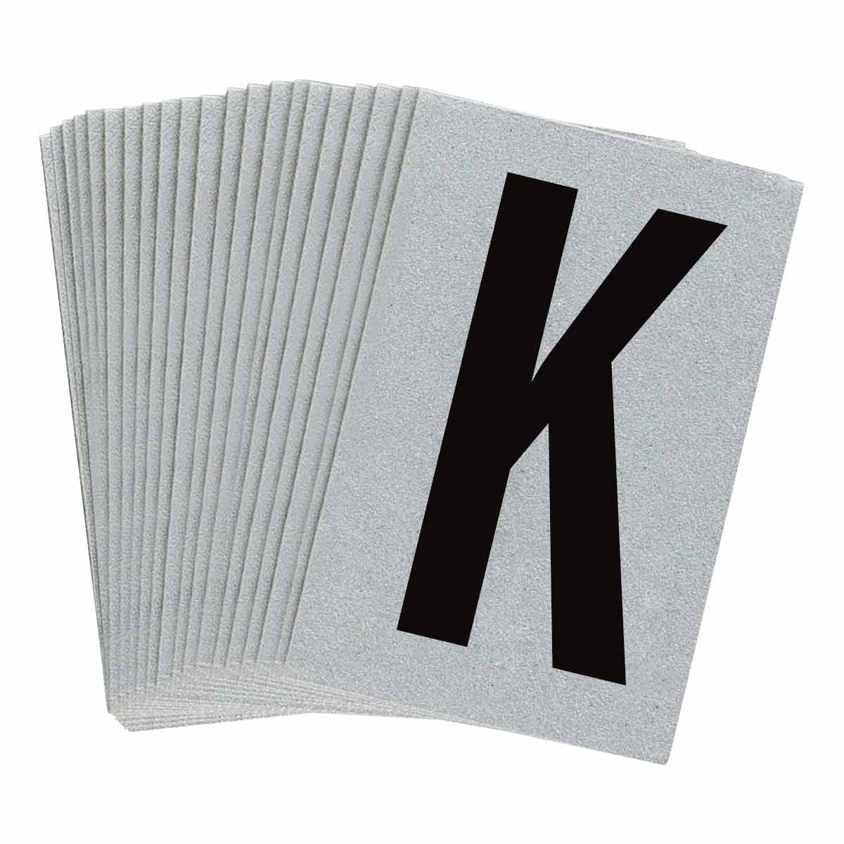 5900-K 1 in Plastic N&L Black on Silver K 25/PK