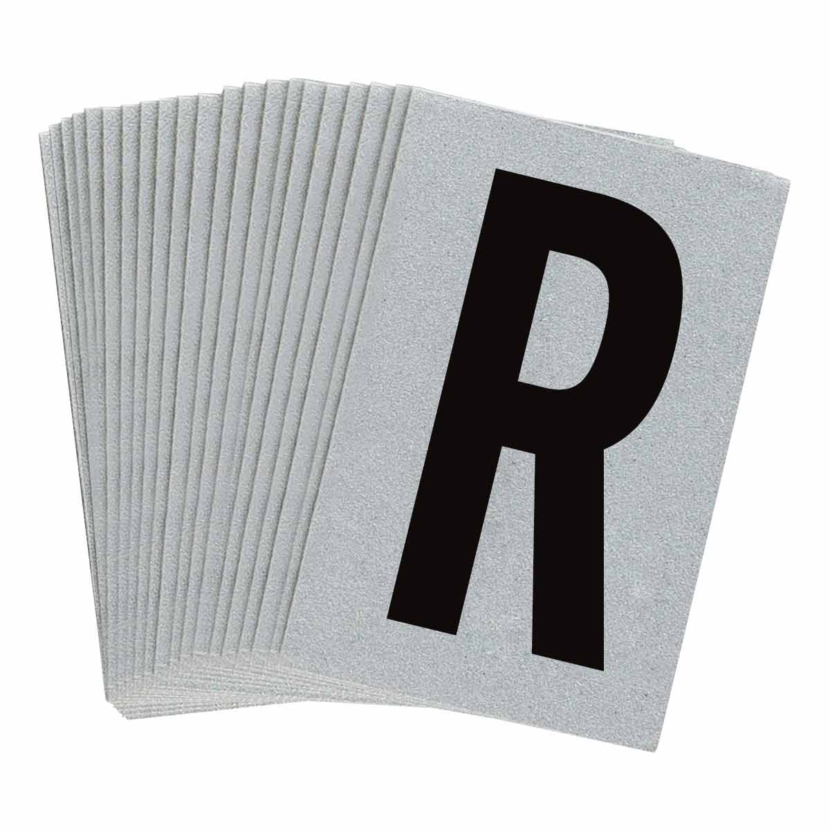 5900-R 1 in Plastic N&L Black on Silver R 25/PK