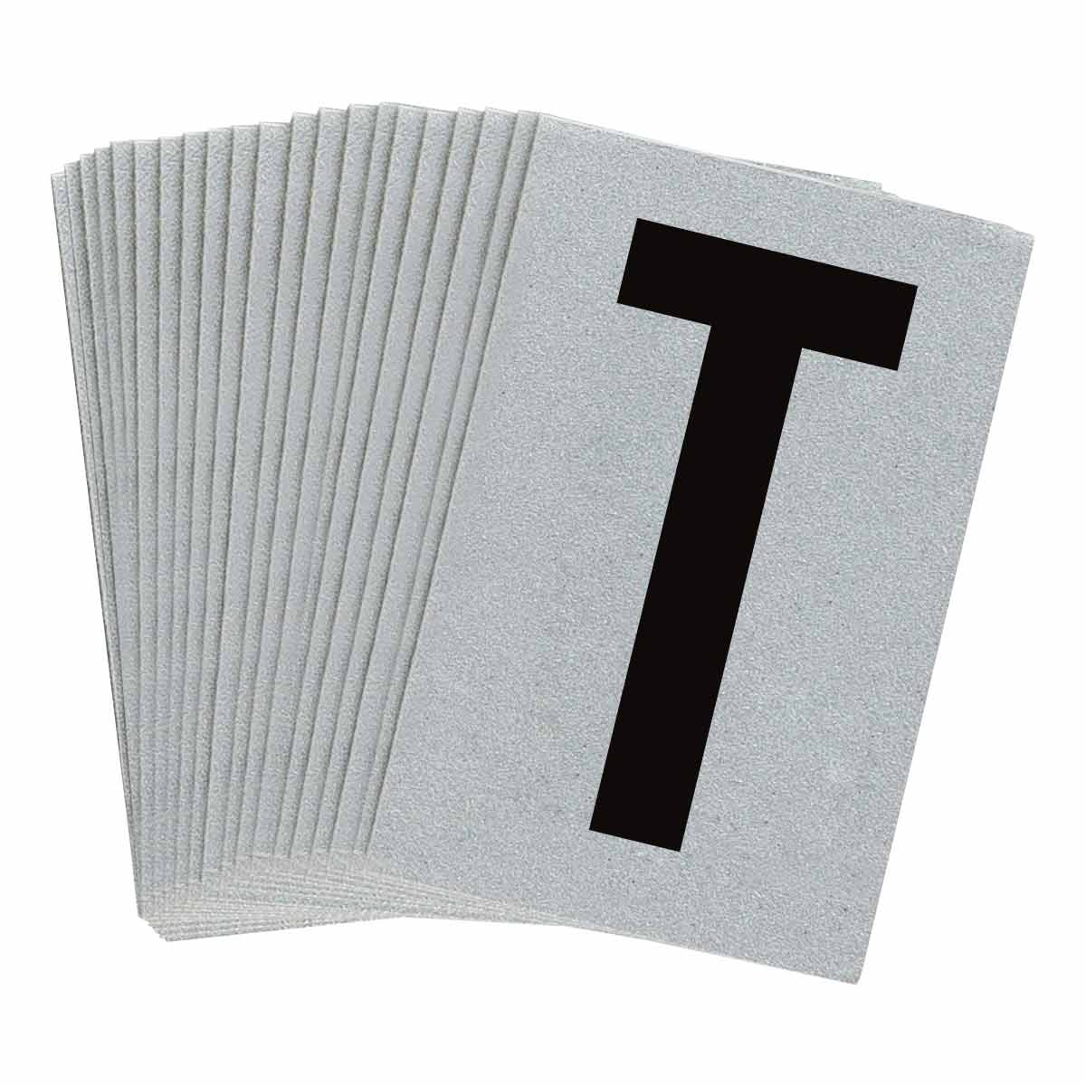 5900-T 1 in Plastic N&L Black on Silver T 25/PK