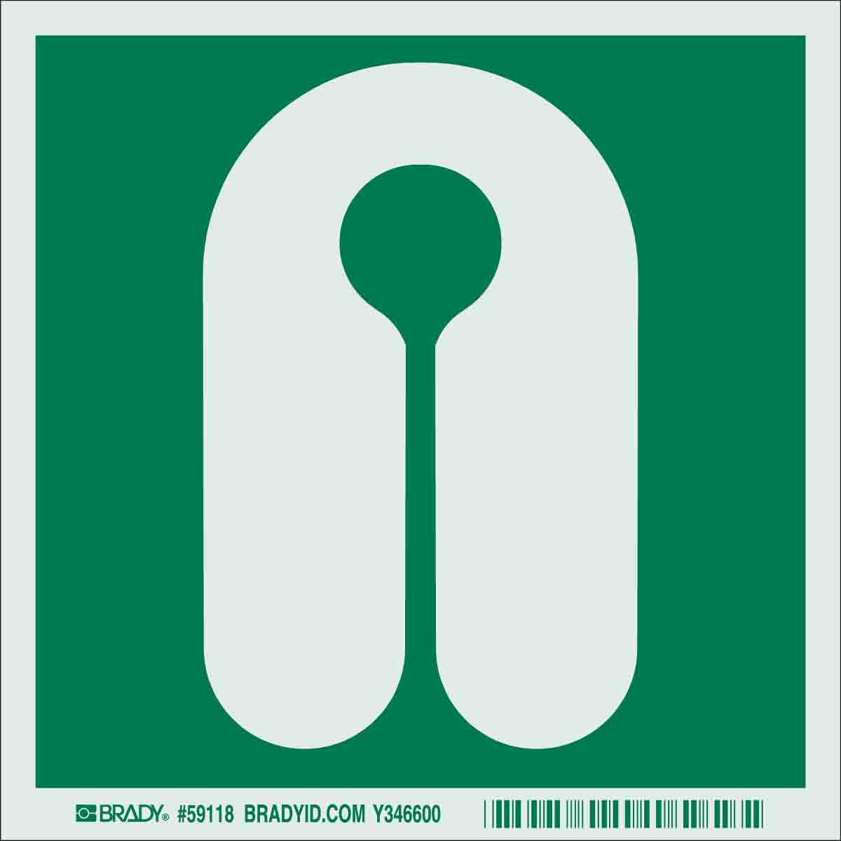 59118 B324 IMO LBL 6X6 GRN/PHOTOLUM