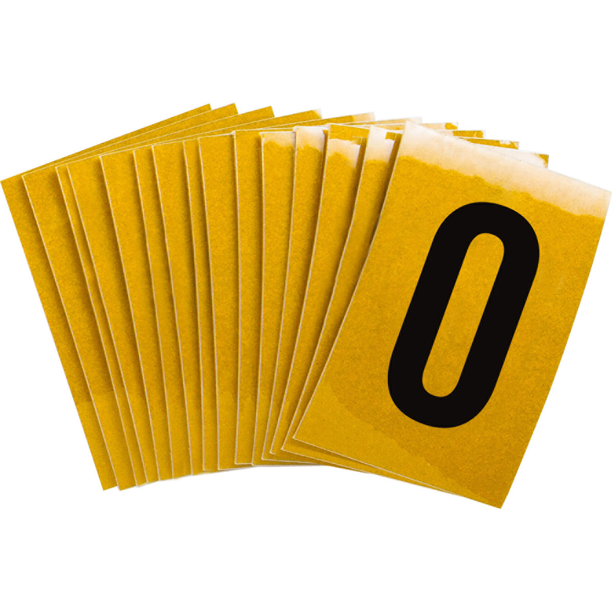 5920-0 1 in Plastic N&L Black on Yellow 0 25/PK