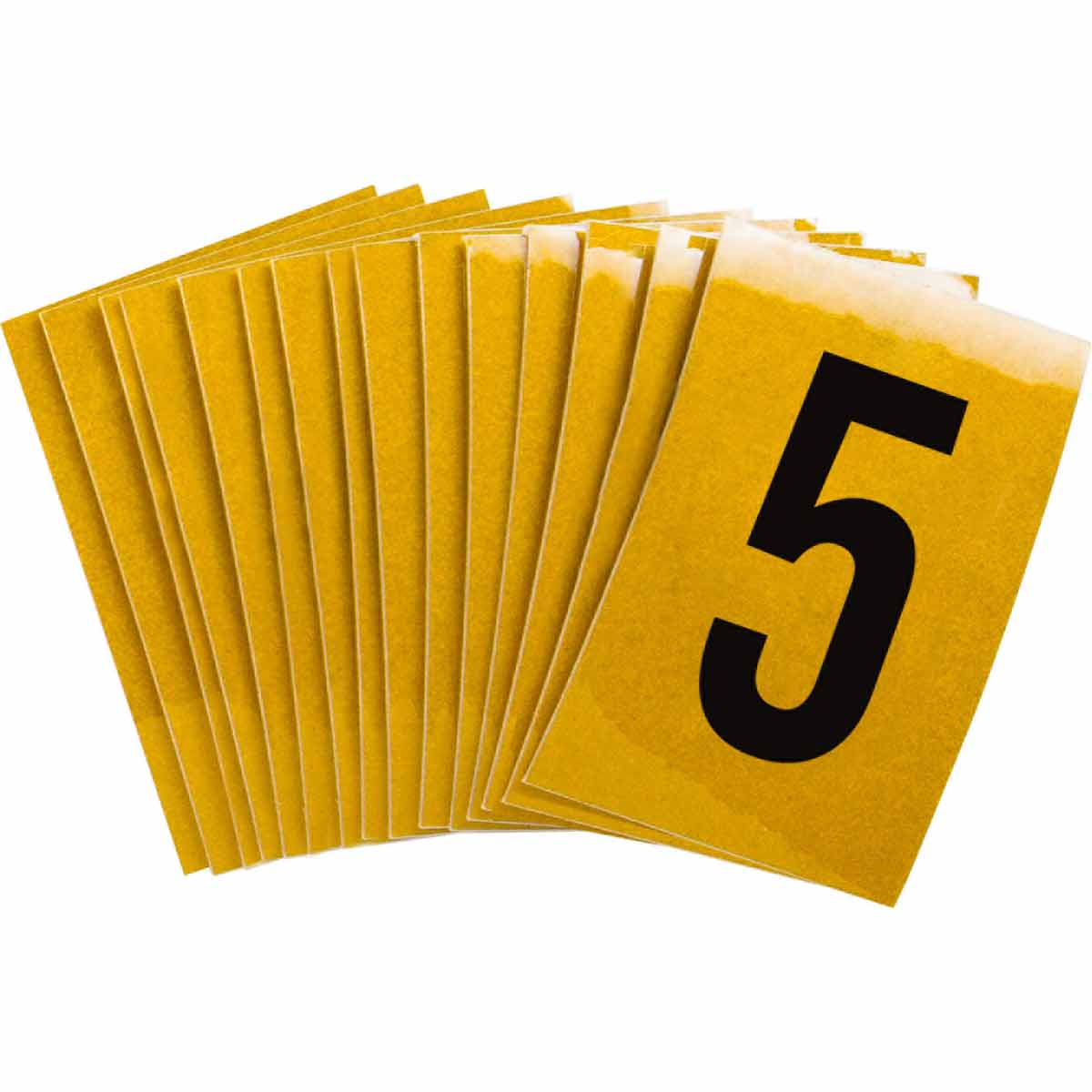 5920-5 1 in Plastic N&L Black on Yellow 5 25/PK
