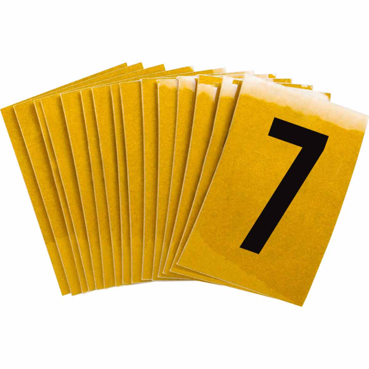 5920-7 1 in Plastic N&L Black on Yellow 7 25/PK