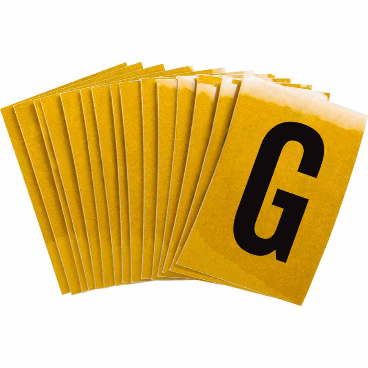 5920-G 1 in Plastic N&L Black on Yellow G 25/PK