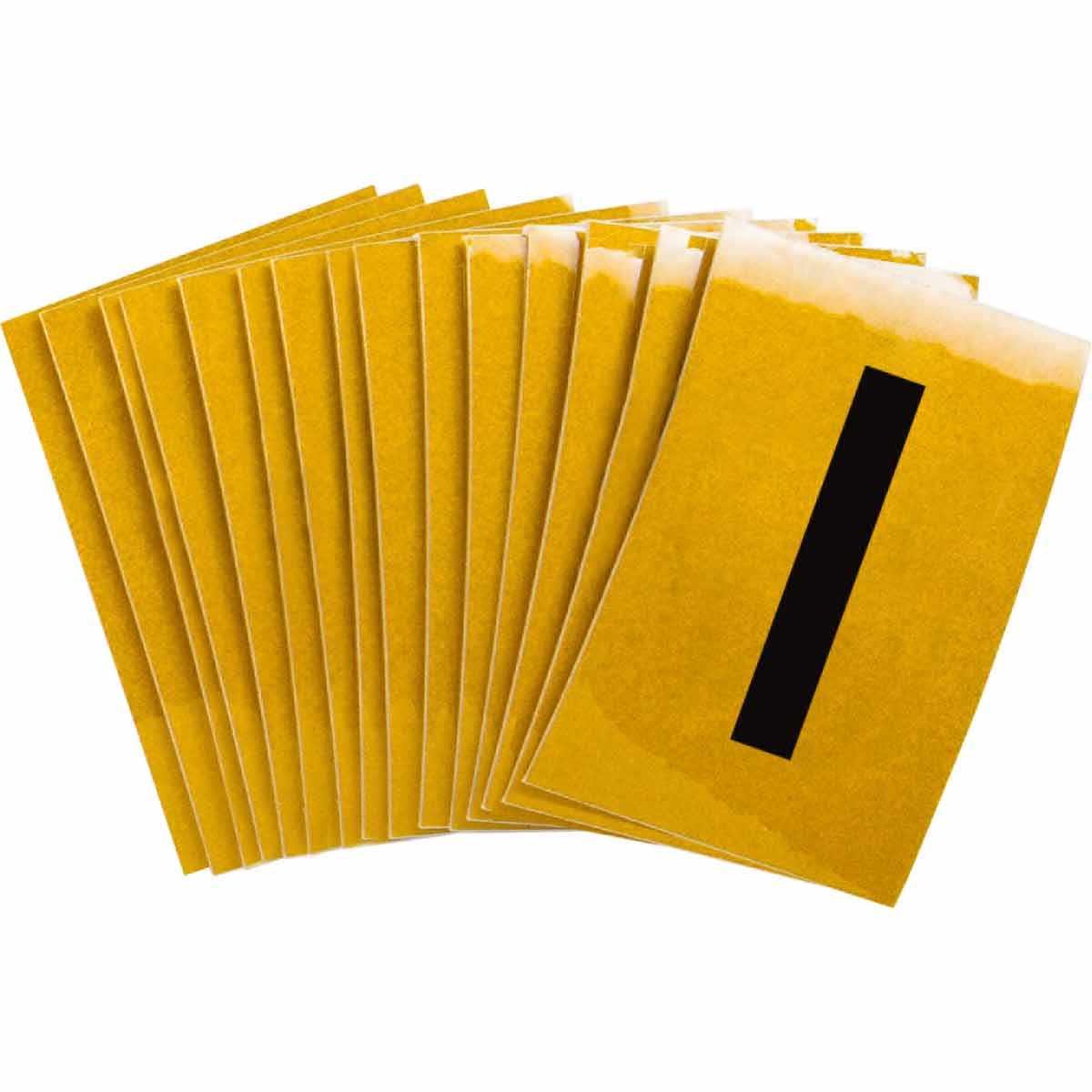 5920-I 1 in Plastic N&L Black on Yellow I 25/PK