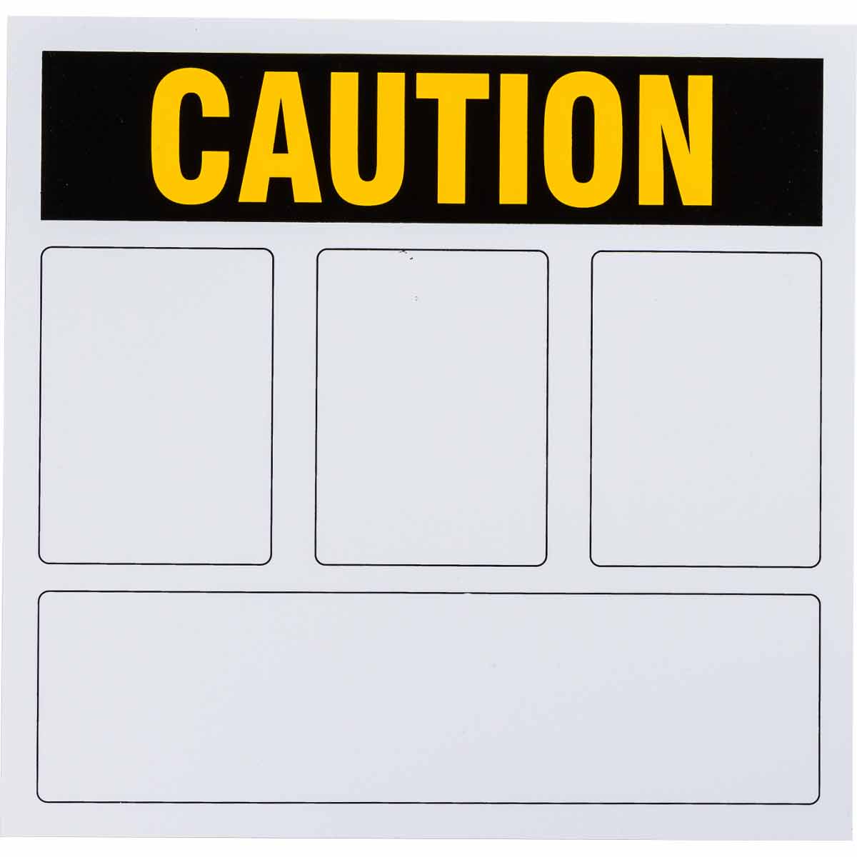 596-33 PRINZING CAUTION SIGN - RIGID VINYL