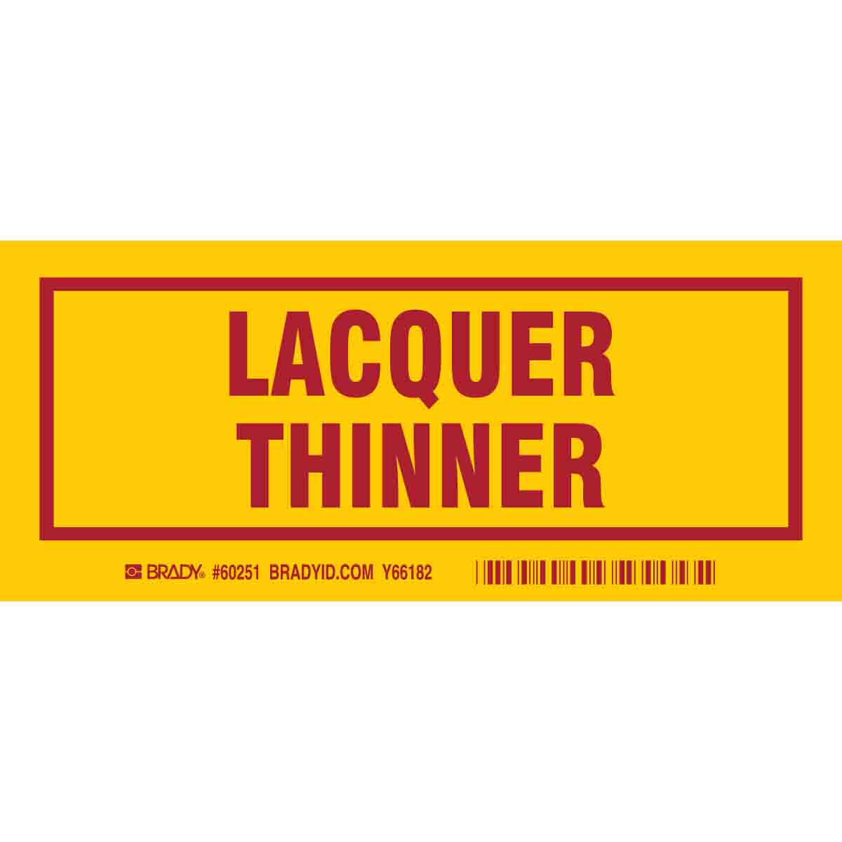 Lacquer Thinner Sign
