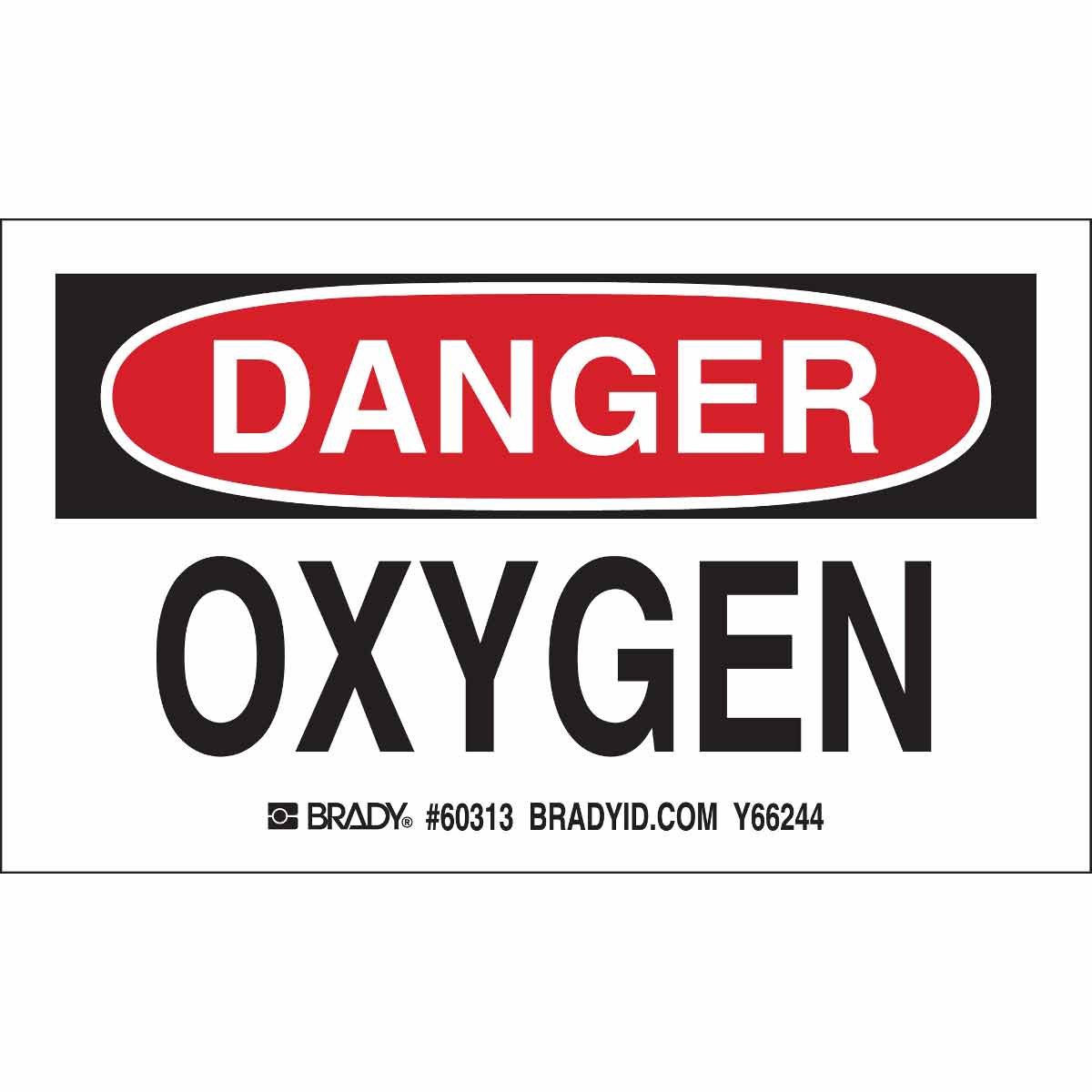 60313 B235,5.0X3.75",BLK&RED/WHT,OXYGEN,10/PKG