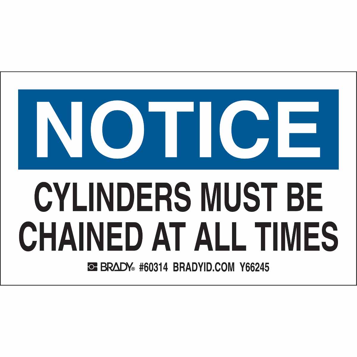 60314 B235,3.0X5.0",BLU/WHT,NOTICE,10/PKG