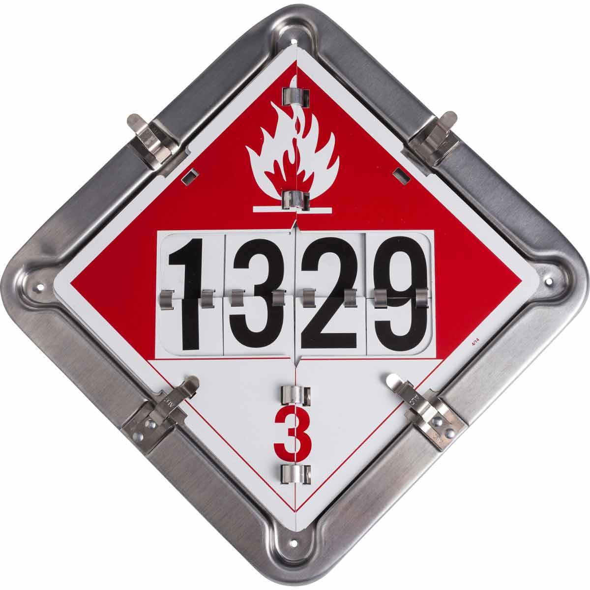 63214 DUO-FLIP VEHICLE PLACARD FOR CARGO TANK