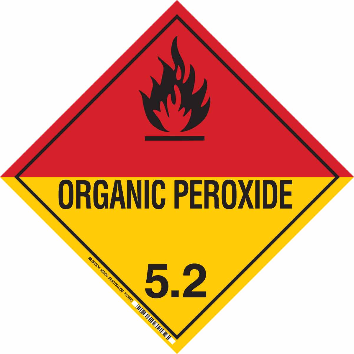 63429 B120 10.75X10.75 ORGANIC PEROXIDE 5.2