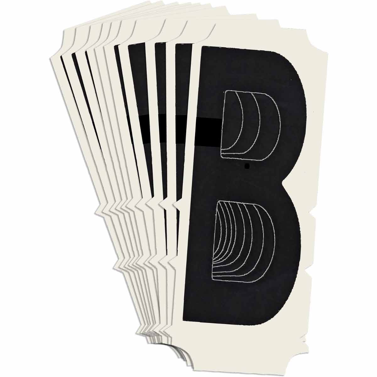 6450P-B QA 6450 Series B302 2" Lbl, B BK 10PK