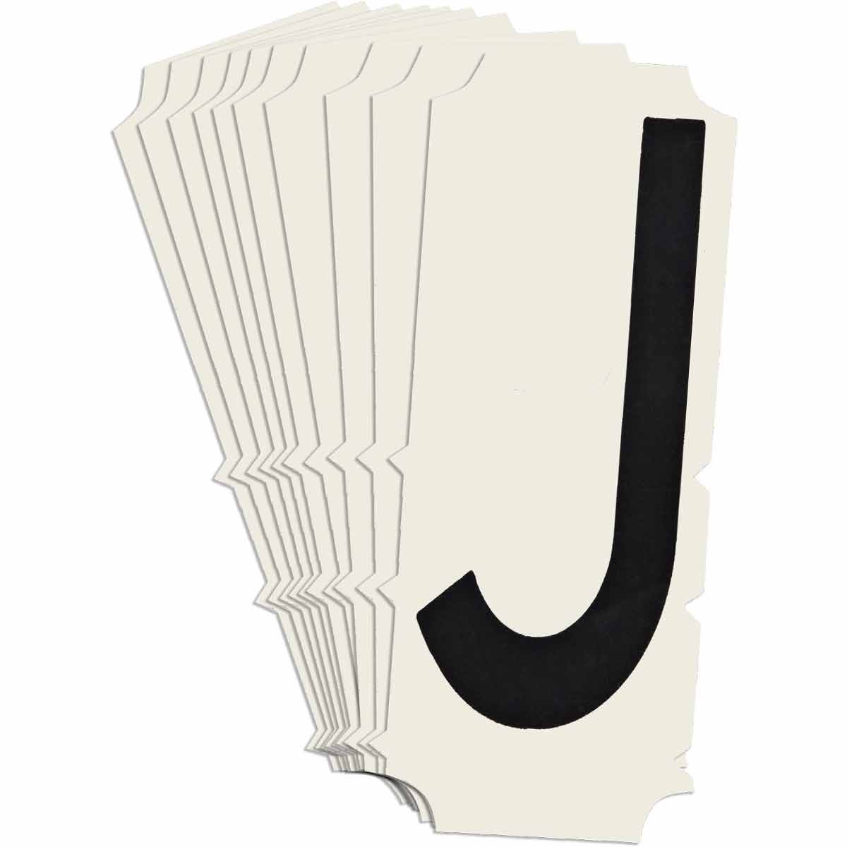6450P-J QA 6450 Series B302 2" Lbl, J BK 10PK