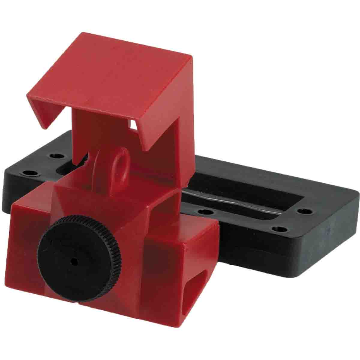 Brady Taglock Circuit Breaker Lockout Device No Lock Needed Red 148701 480/600 Volt Clamp-On Single-Pole Breaker Lockout Device with Detachable Cleat