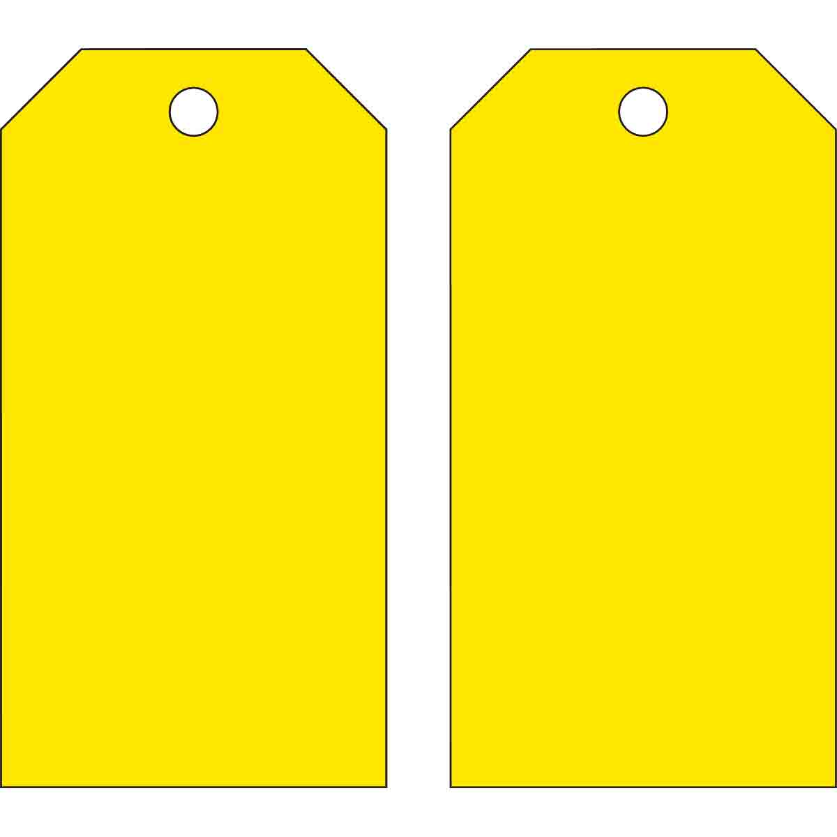 65373 Blank Tags 5.75 in H x 3 in W YL 25/PK