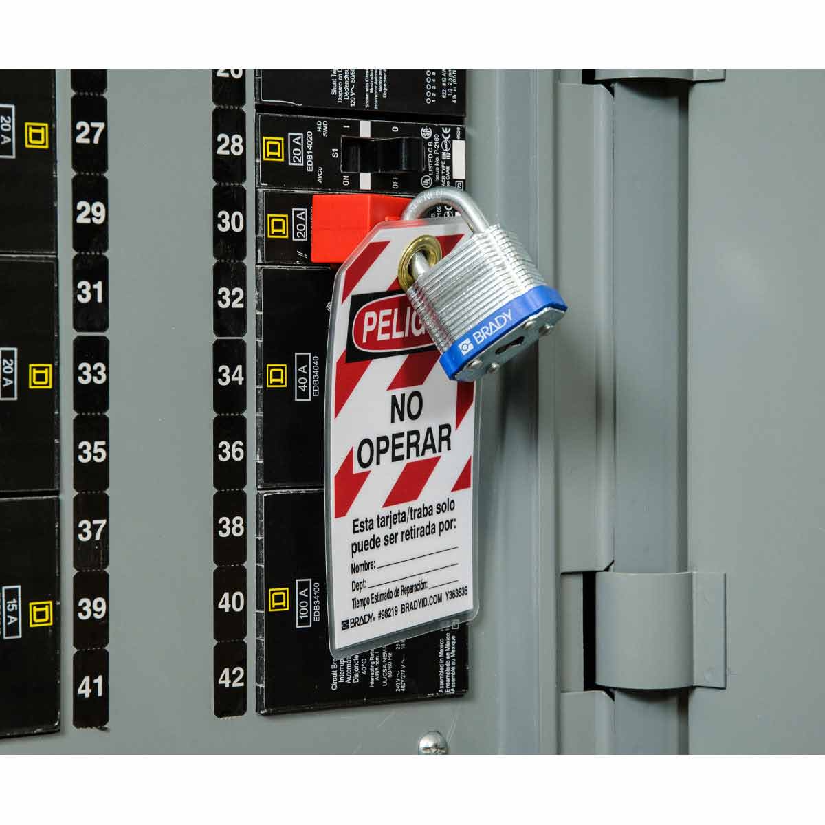 Breaker Lockout Toolbox Kit with Safety Padlocks Brady Part 99307