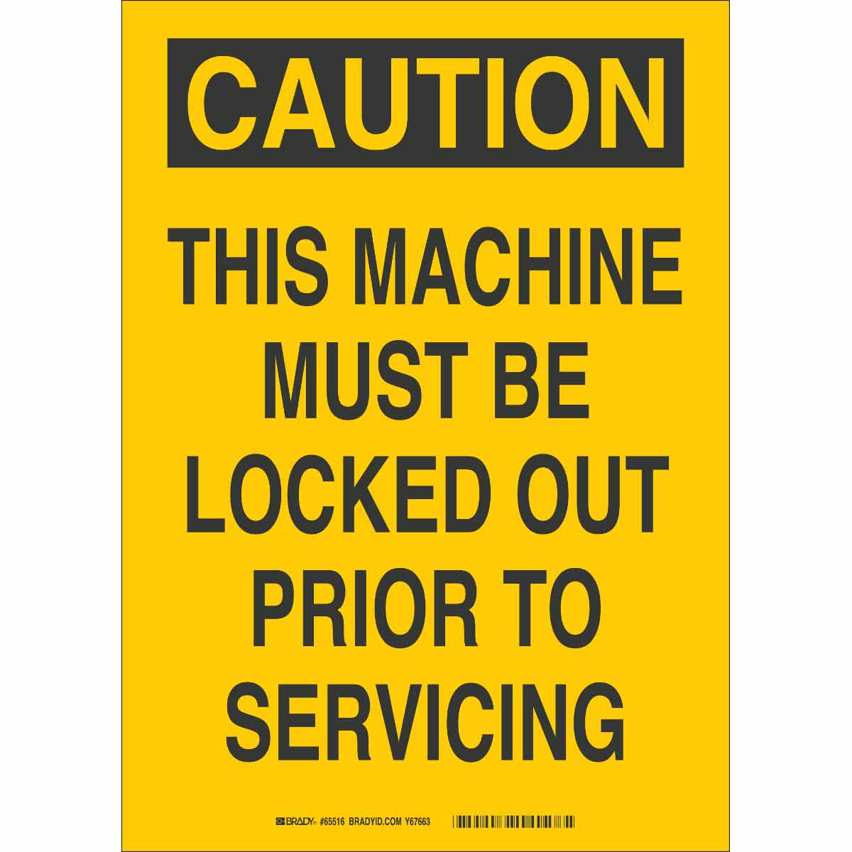 85890 B302,5X3.5",BLK/YEL, CAUTION, EA