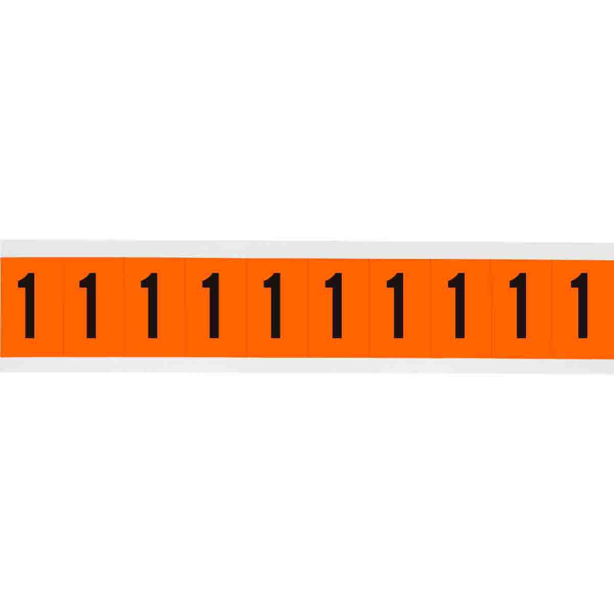 6570-1 2 in Vinyl N&L Black on Orange 1 10/PK