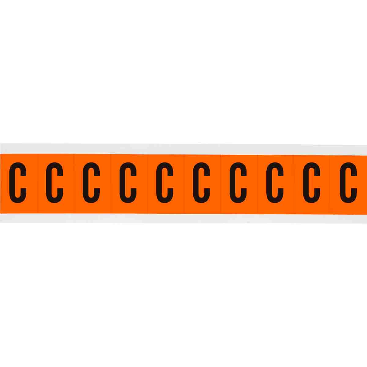 6570-C 2 in Vinyl N&L Black on Orange C 10/PK