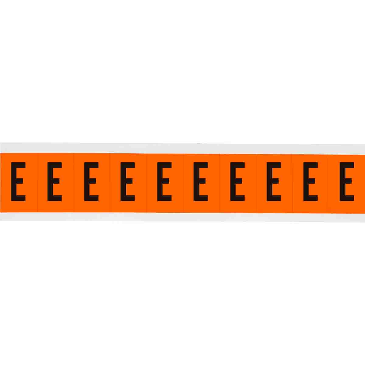 6570-E 2 in Vinyl N&L Black on Orange E 10/PK