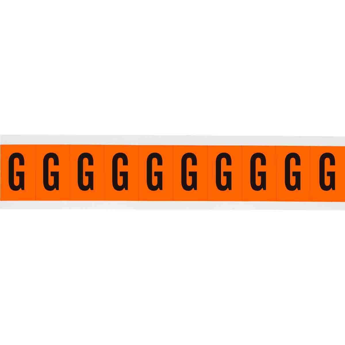 6560-G 1 in Vinyl N&L Black on Orange G 10/PK