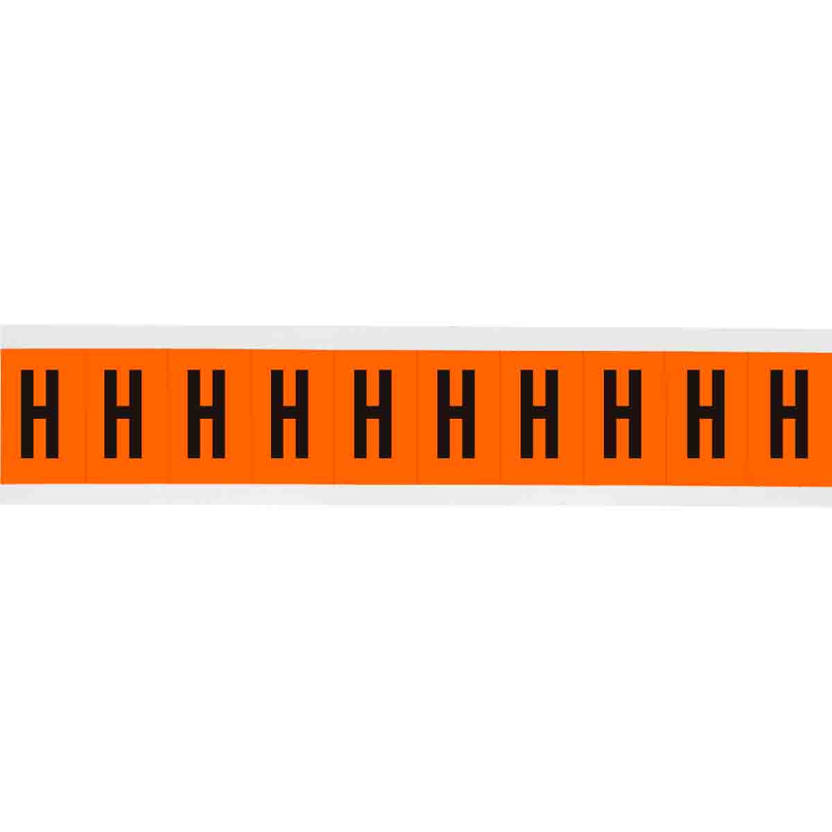 6570-H 2 in Vinyl N&L Black on Orange H 10/PK