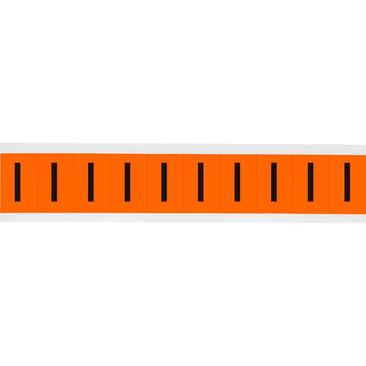 6560-I 1 in Vinyl N&L Black on Orange I 10/PK