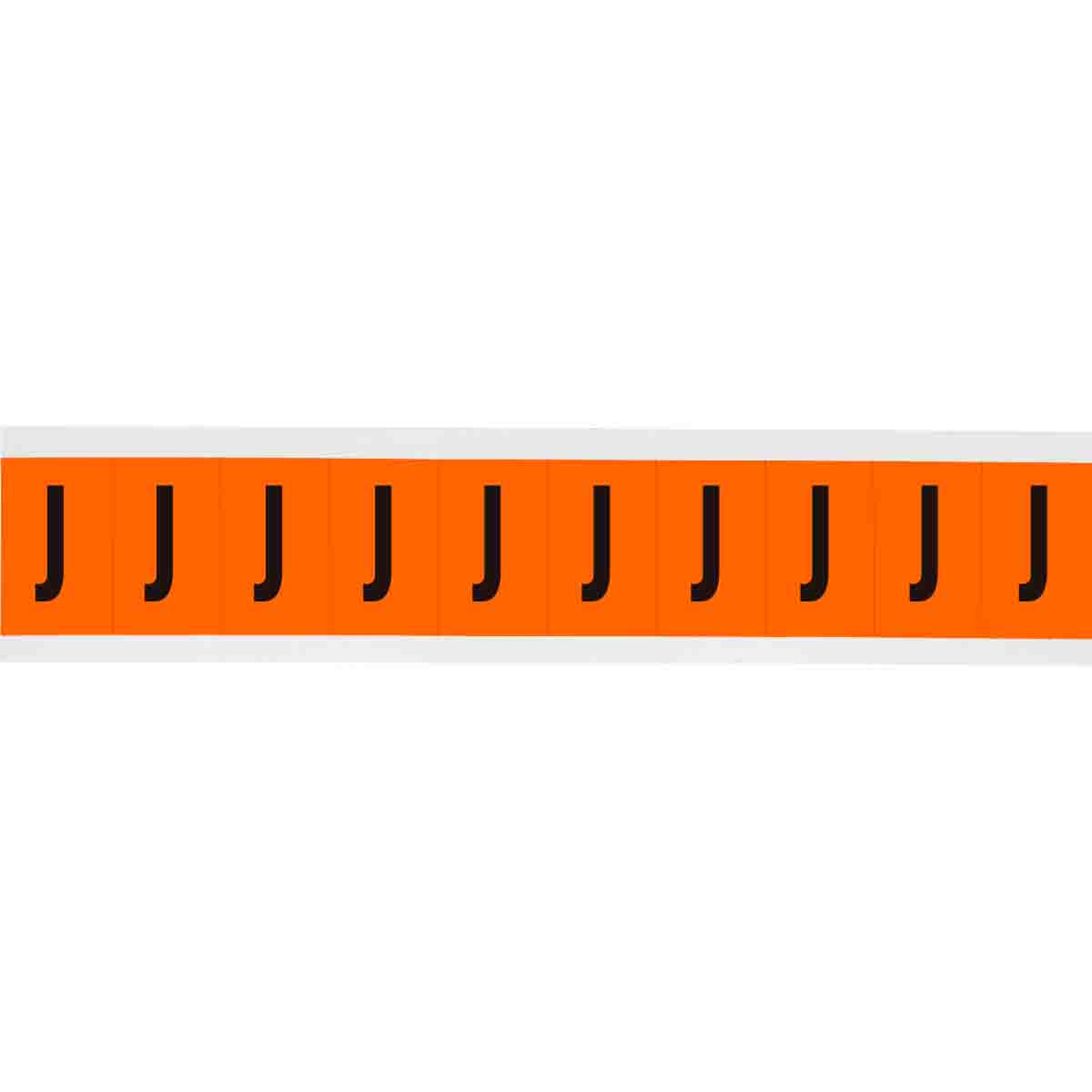 6560-J 1 in Vinyl N&L Black on Orange J 10/PK