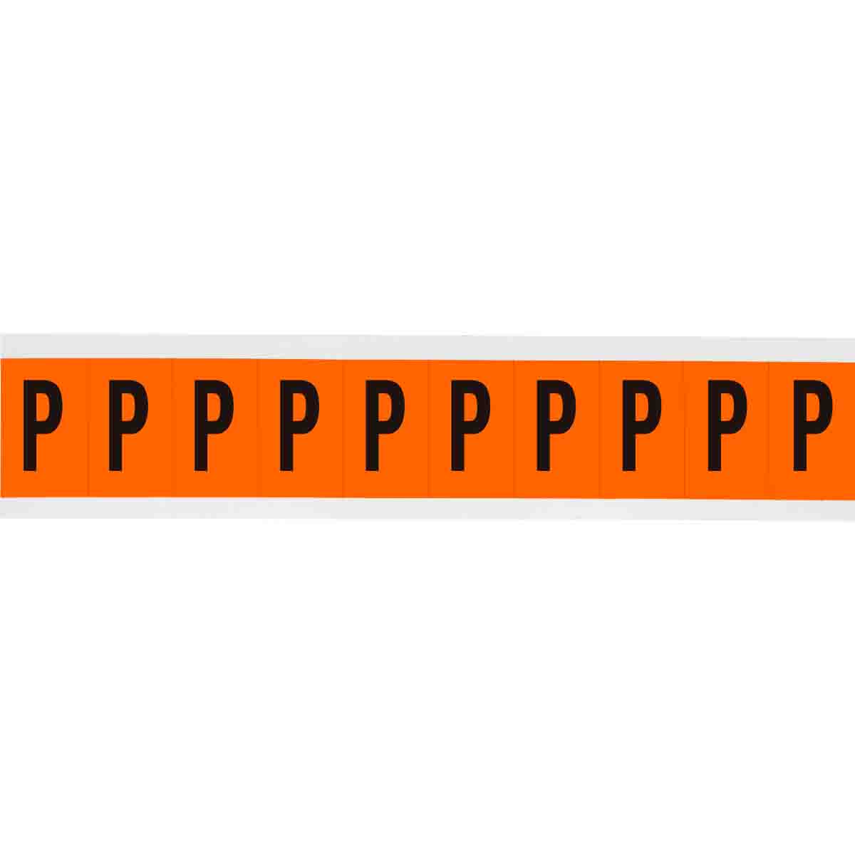 6570-P 2 in Vinyl N&L Black on Orange P 10/PK