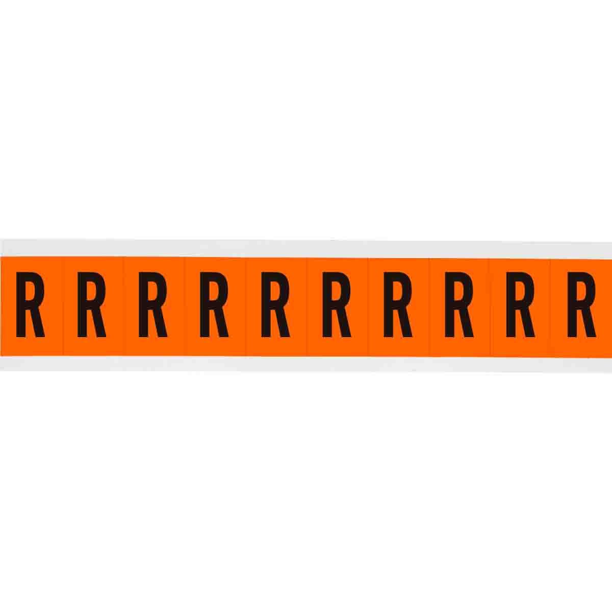 6560-R 1 in Vinyl N&L Black on Orange R 10/PK
