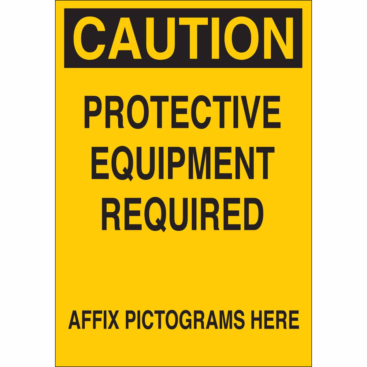 65916 B120,14X10,BLK/YEL,PROTECTIVE EQUIPMENT