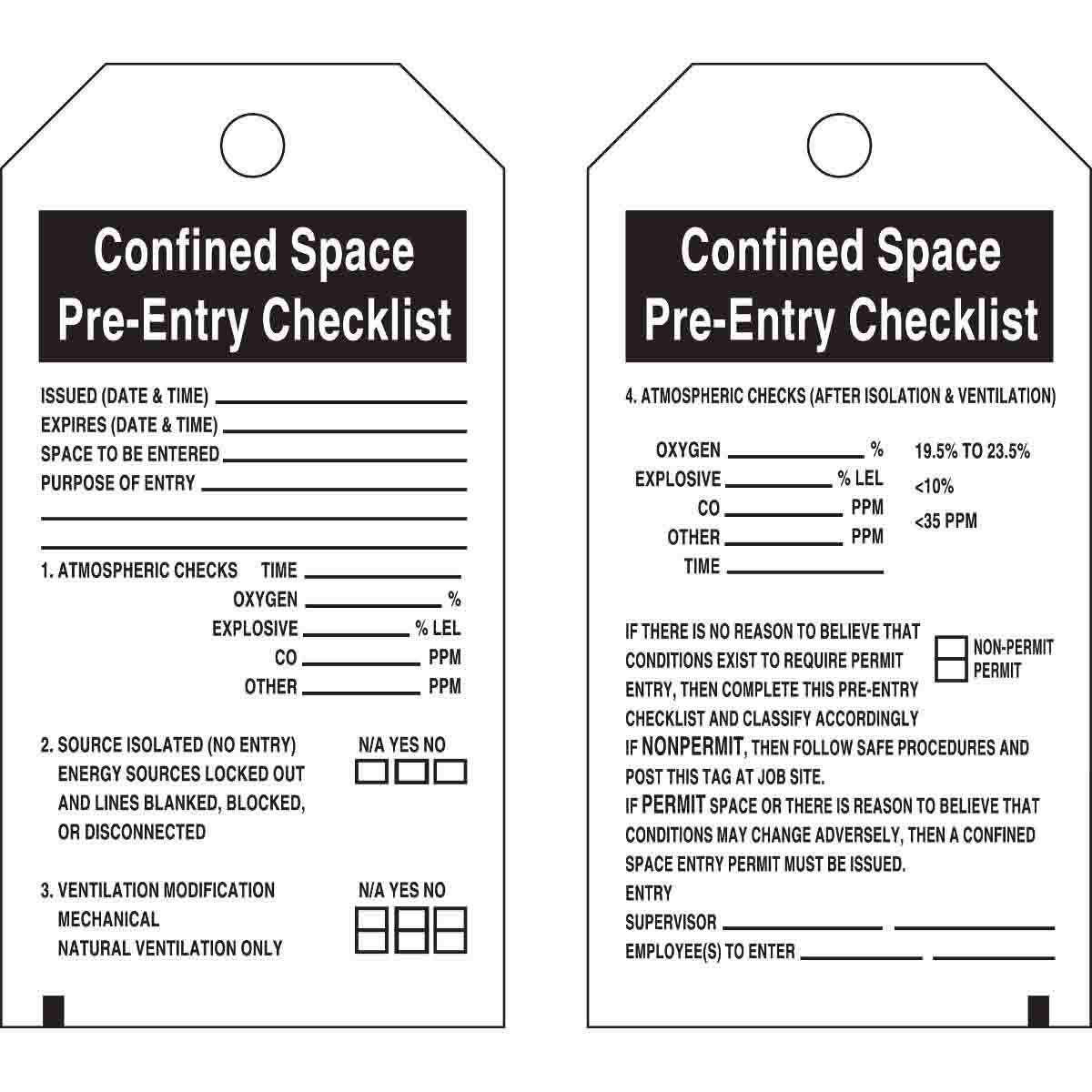 66324 TAG B851 5.75X3 BLK/WHT 2-SIDED 25/PK