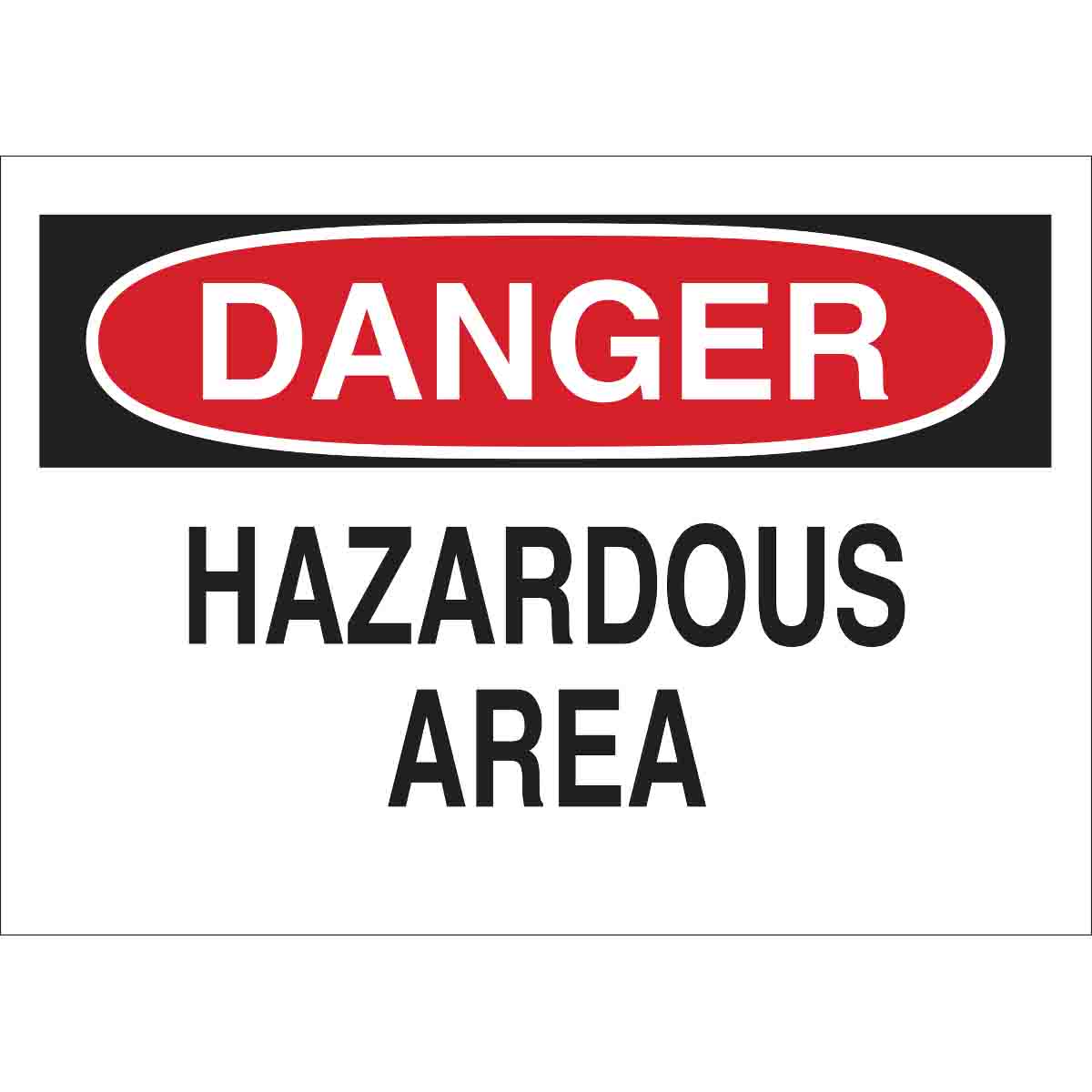 22750 B401 10X14 RED/BLK/WHT DANGER