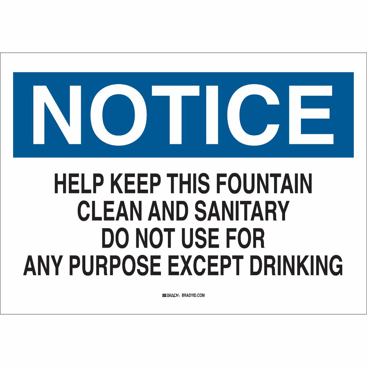 85629 MAINTENANCE SIGN