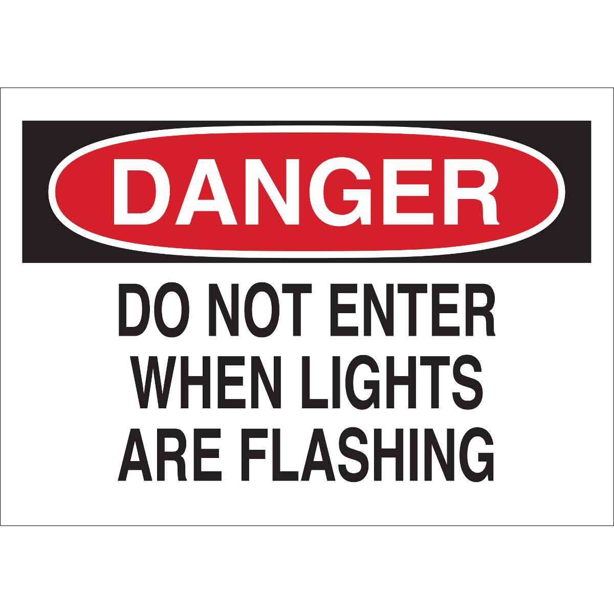 22086 B401 10X14 RED/BLK/WHT DANGER