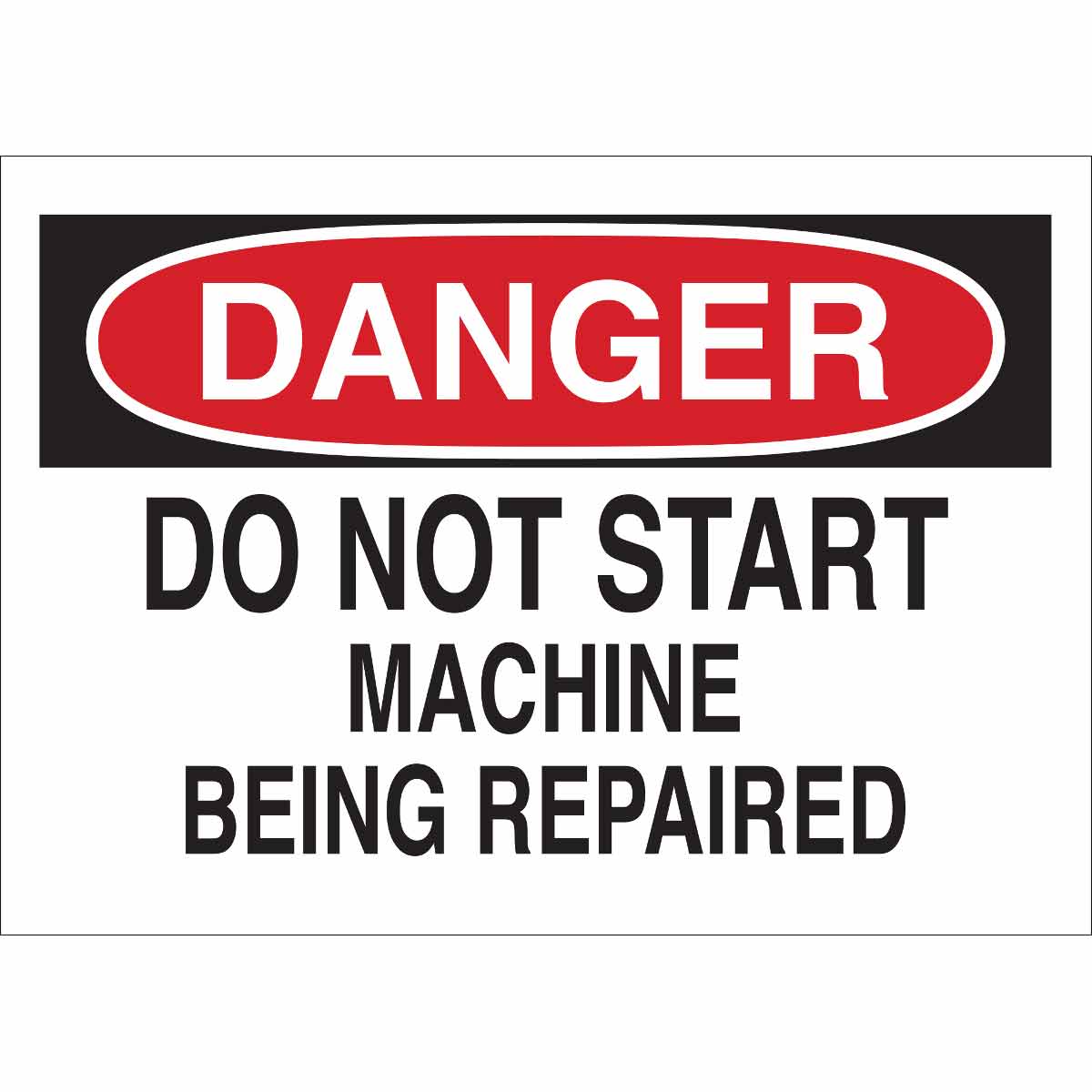 69148 B120,10X14,RED,BLK/WHT,DO NOT START