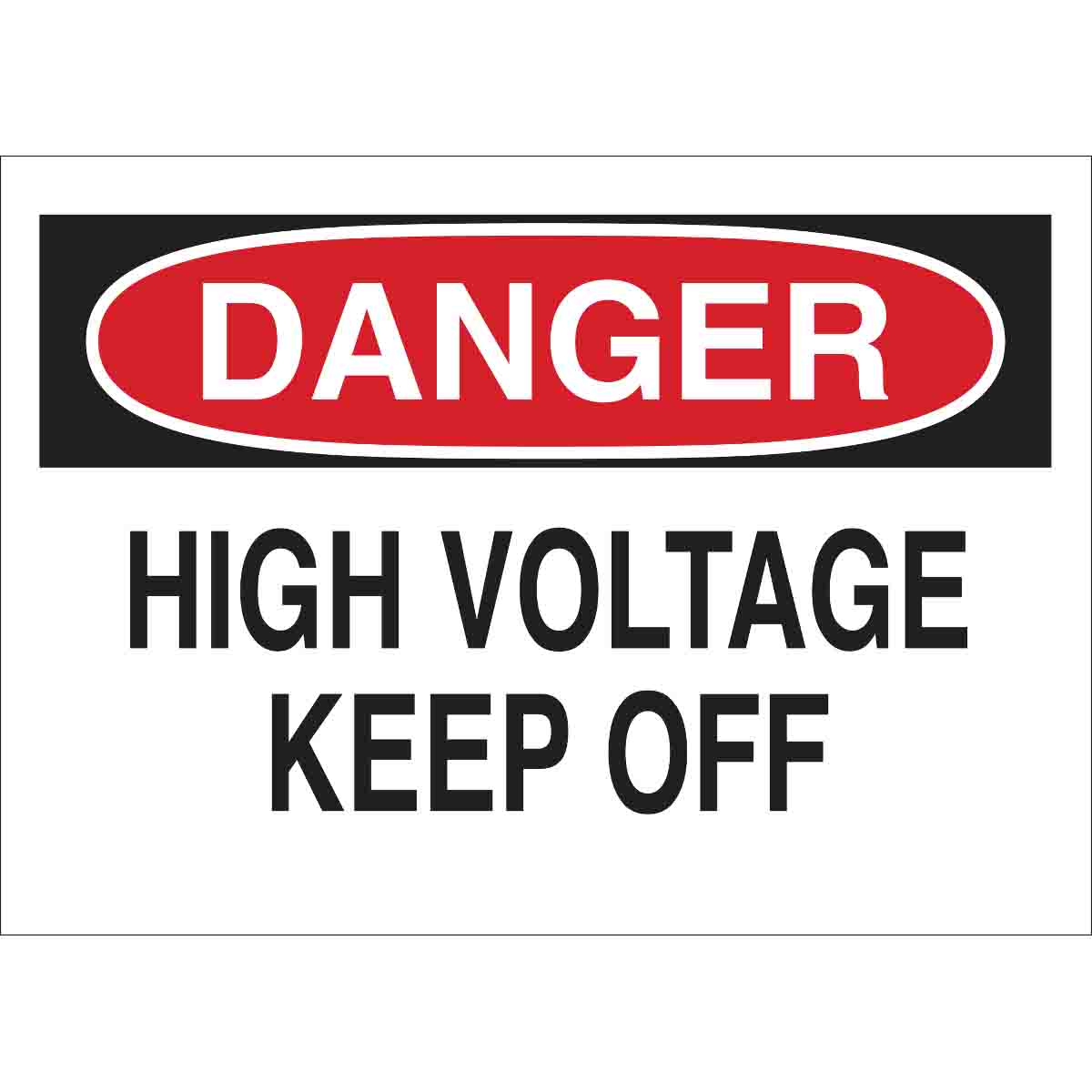 69157 B120 10X14 ELECTRICAL HAZARD SIGN