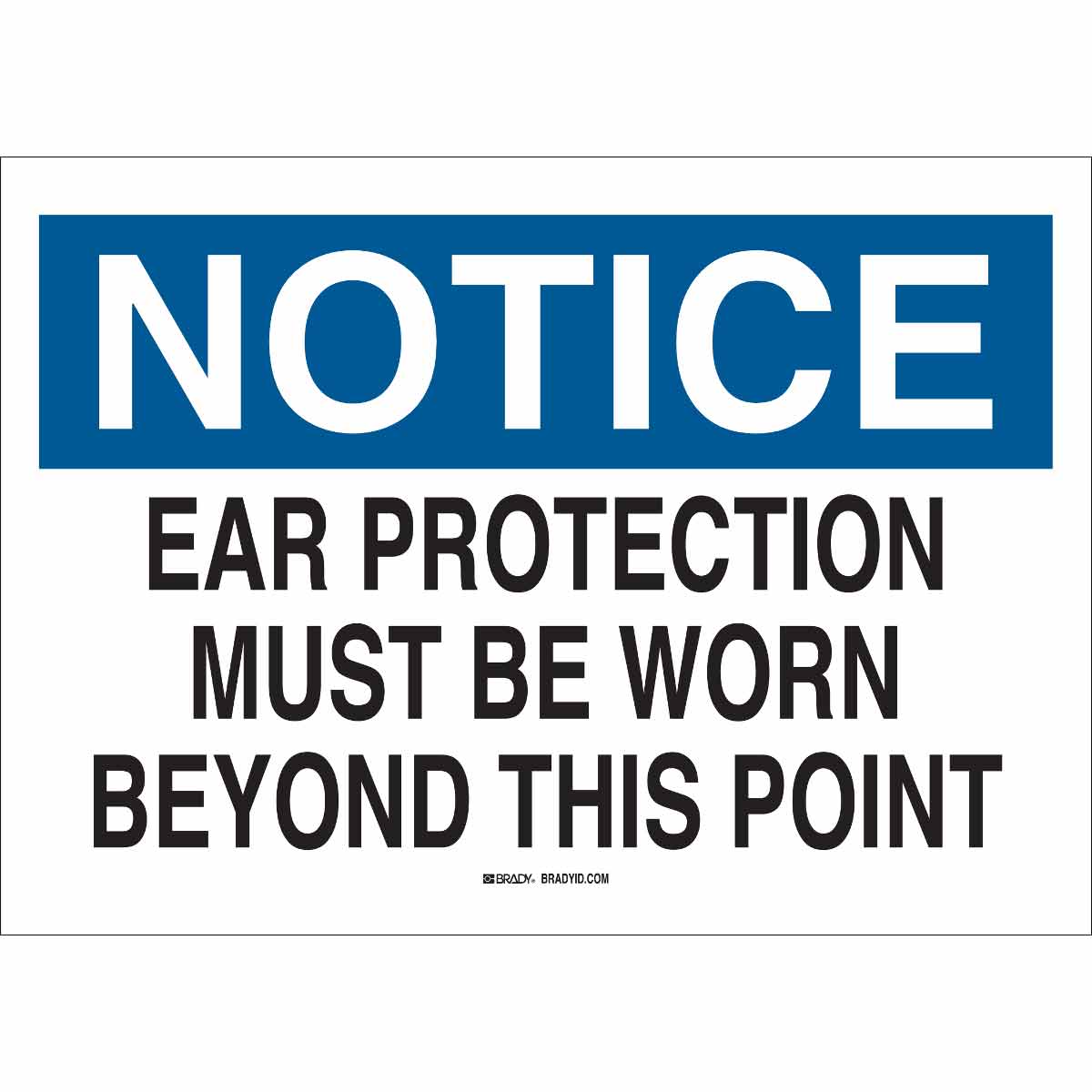 69183 B120,10X14,BLU,BLK/WHT,EAR PROTECTION