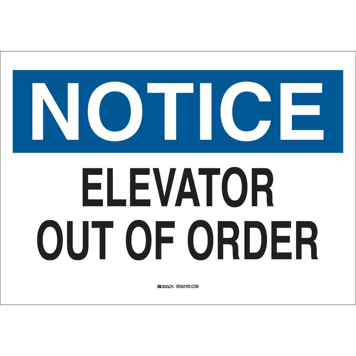 Elevator Out Of Order Sign Printable