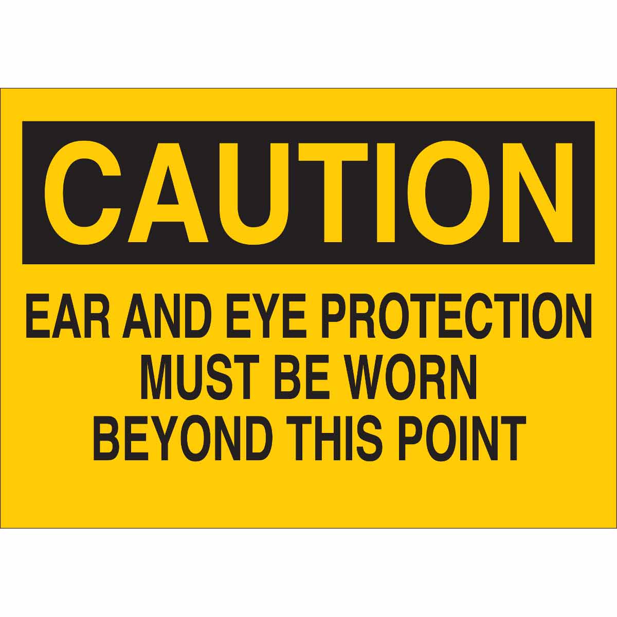 88546 B302-10X14-YK-O-CAU-EYE AND EAR PROTECT