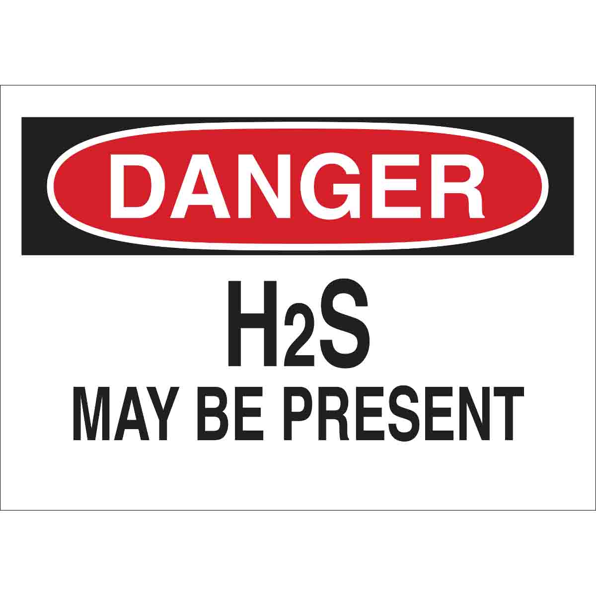 69275 B120,10X14,RED,BLK/WHT,H2S MAY BE PRESEN