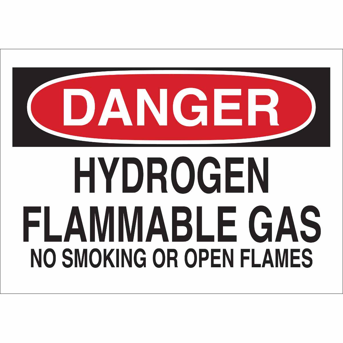 43029 B555 7X10 RED/BLK/WHT DANGER