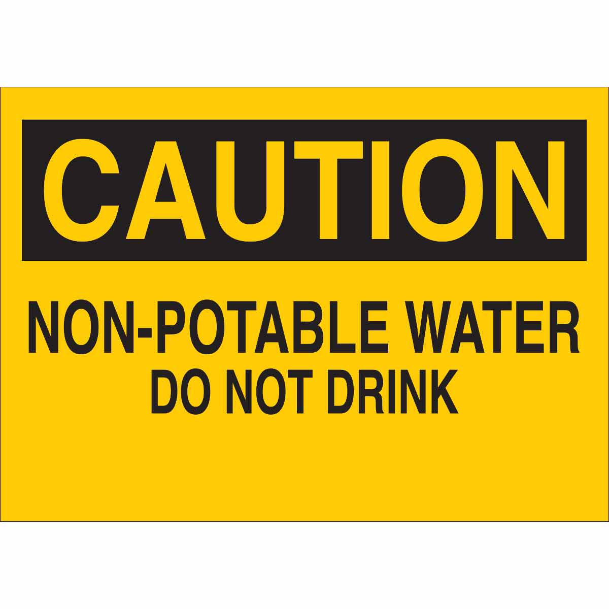 84314 B302-10X14-YK-O-CAU-NON-POTABLE WATER D