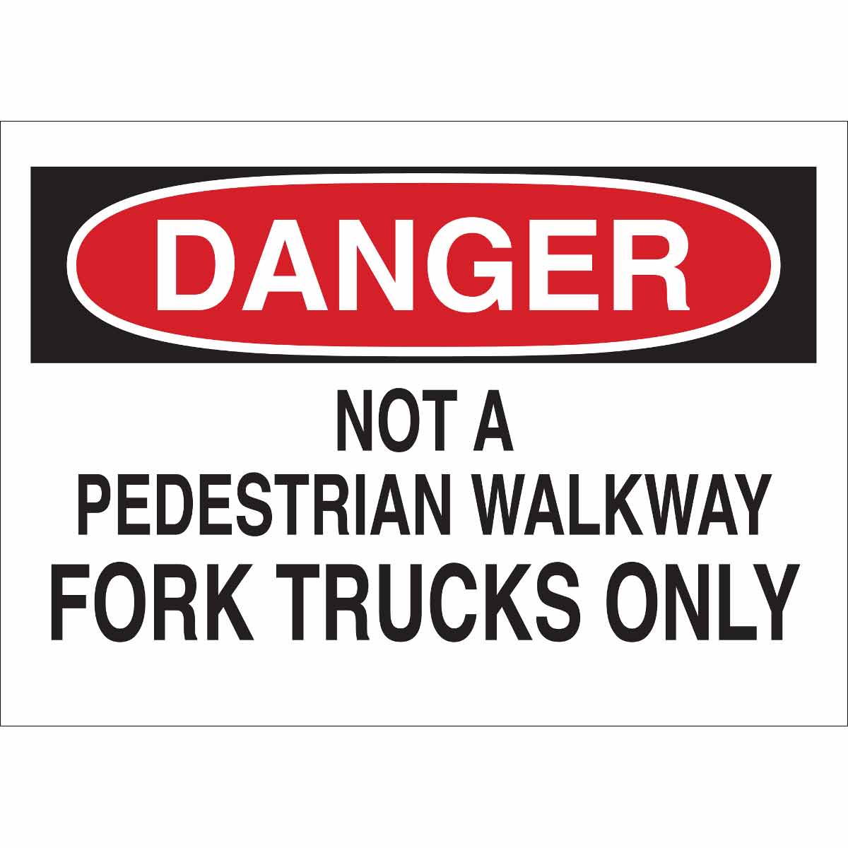 22117 B401 7X10 RED/BLK/WHT DANGER