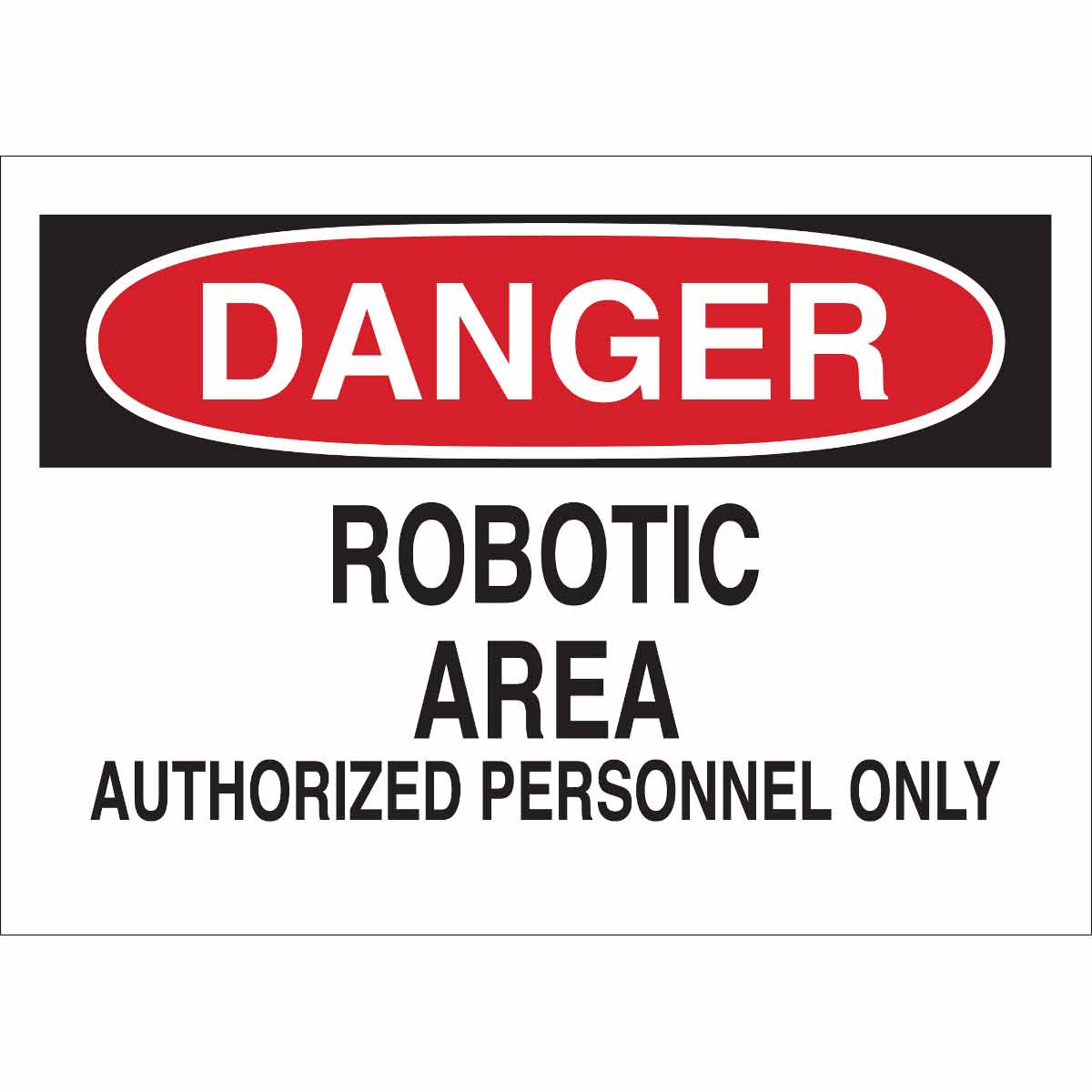 22125 B401 7X10 RED/BLK/WHT DANGER